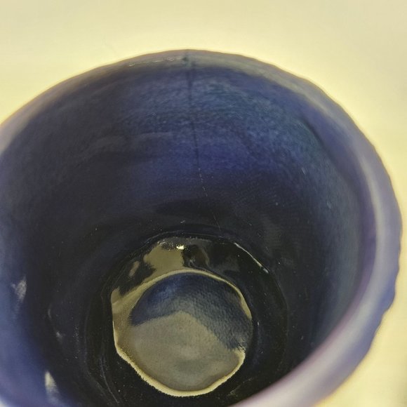 OOAK Dorothy Steele Studio Art Pottery Handmade Clay Sake Set of 4 Signed - Picture 5 of 8